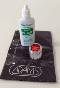 Kit de manutençao para Trompete marca ADAMS ( c/ slide grease )