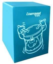 Cajon infantil acústico Liverpool mod. CALI TAM AZUL