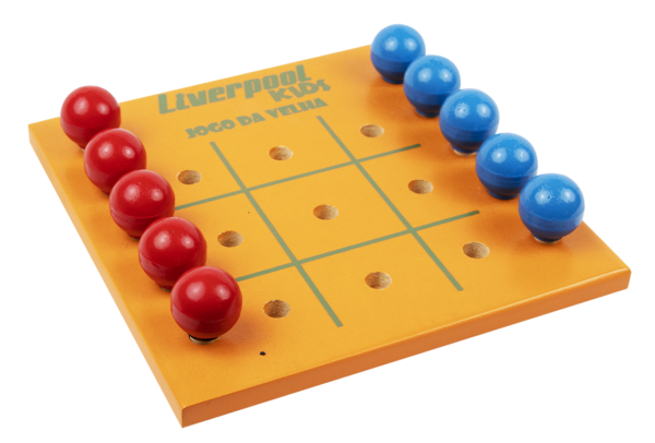 Jogo da velha kids em madeira marca Liverpool mod. JG VEKIDS