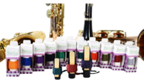 Abraçadeira p/  Sax Tenor - Verde oliva - Bambu