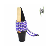 Abraçadeira p/ Clarinete - Roxo/Prata - Bambu