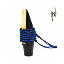 Abraçadeira p/ Sax alto - Safira/Preto - Bambu