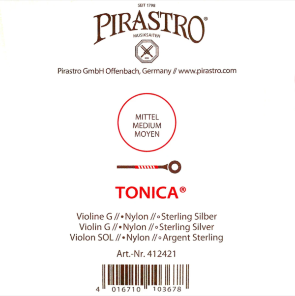 Corda Pirastro Tonica G (Sol) avulsa P/ Violino