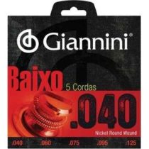 Encordoamento para Baixo Elétrico - Giannini - 5 cordas - .045